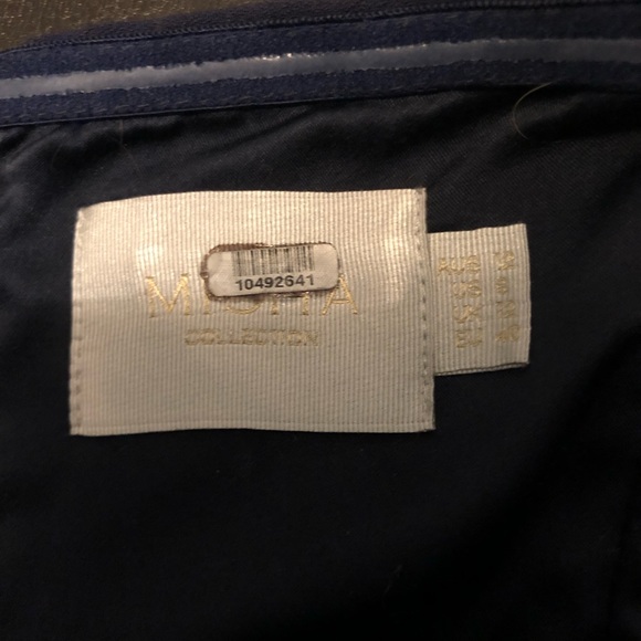 Misha Collection Sanzana Dress Midnight Blue Fitted Sz 8 Retail $455 - Picture 8 of 13